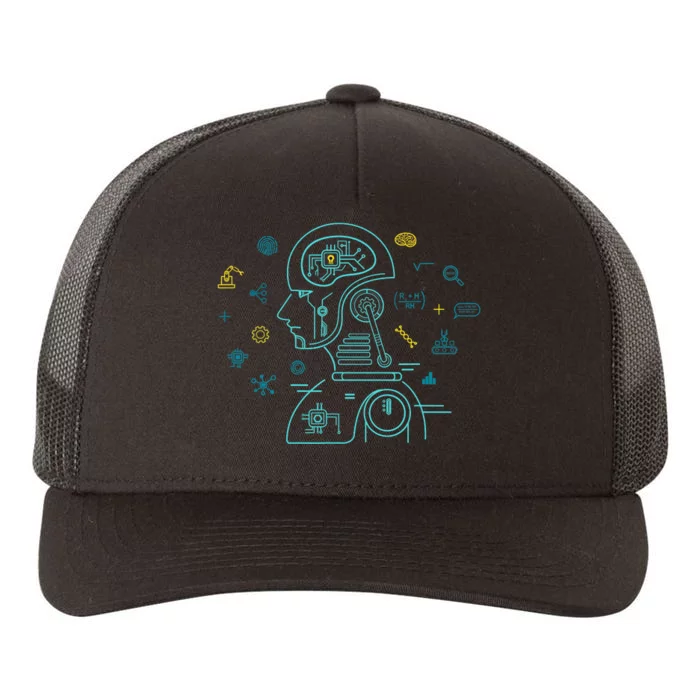 Machine Learning Data Learning Computer Science AI Program Yupoong Adult 5-Panel Trucker Hat