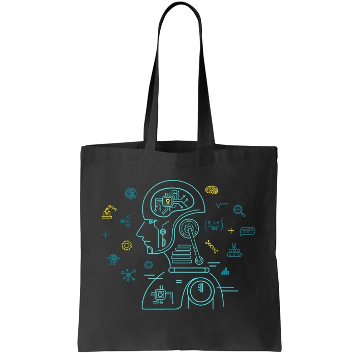 Machine Learning Data Learning Computer Science AI Program Tote Bag