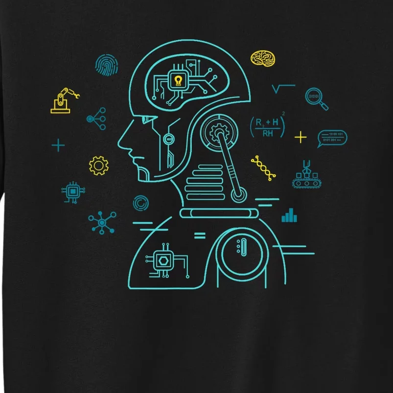 Machine Learning Data Learning Computer Science AI Program Tall Sweatshirt