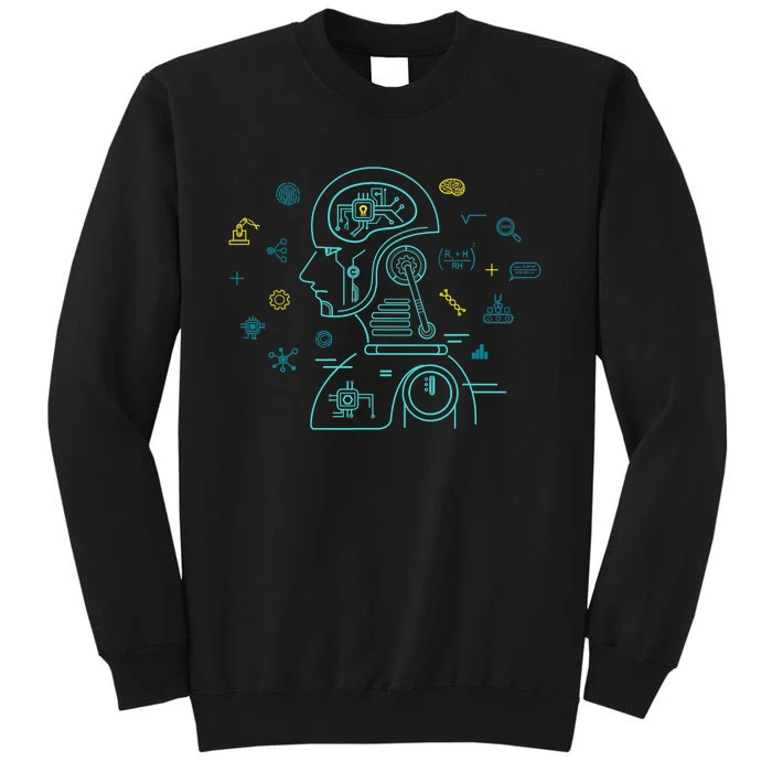 Machine Learning Data Learning Computer Science AI Program Tall Sweatshirt