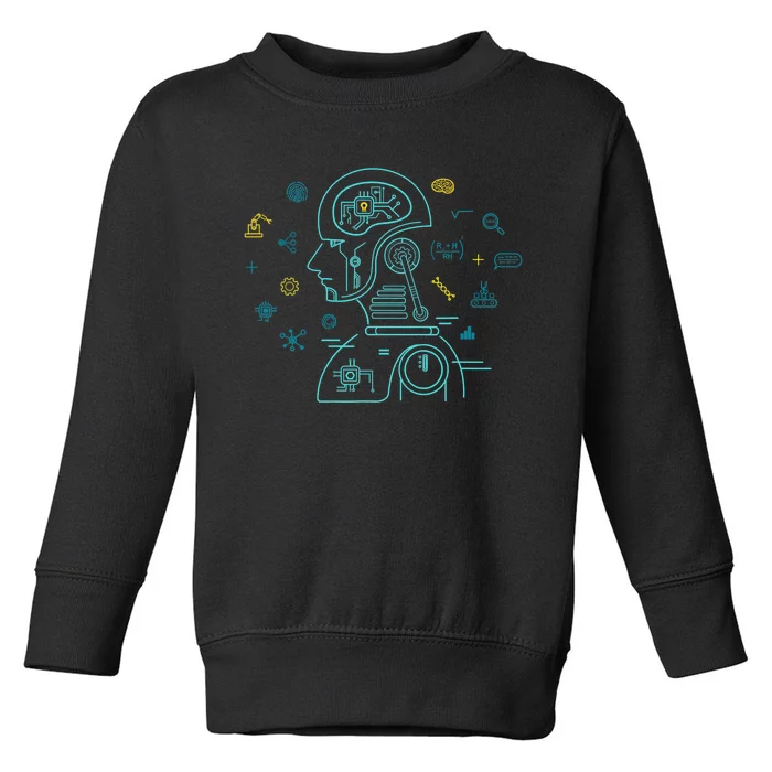 Machine Learning Data Learning Computer Science AI Program Toddler Sweatshirt