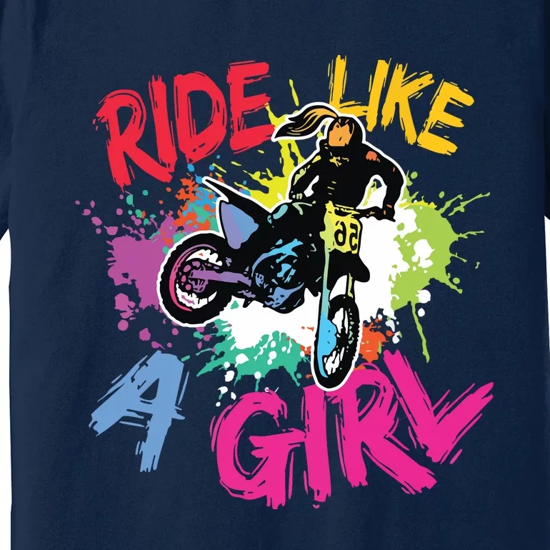 Motocross Lovers Dirt Bike Biker Premium T-Shirt