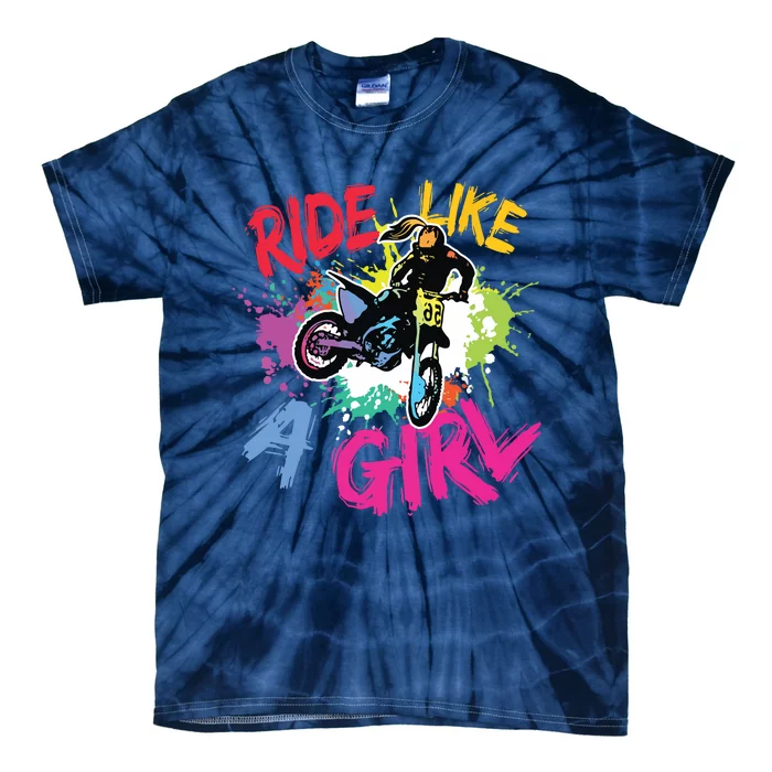 Motocross Lovers Dirt Bike Biker Tie-Dye T-Shirt