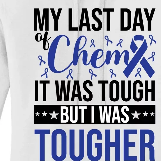 My Last Day Of Chemo Colon_dark Blue_black Women's Pullover Hoodie