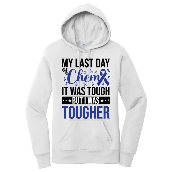 My Last Day Of Chemo Colon_dark Blue_black Women's Pullover Hoodie