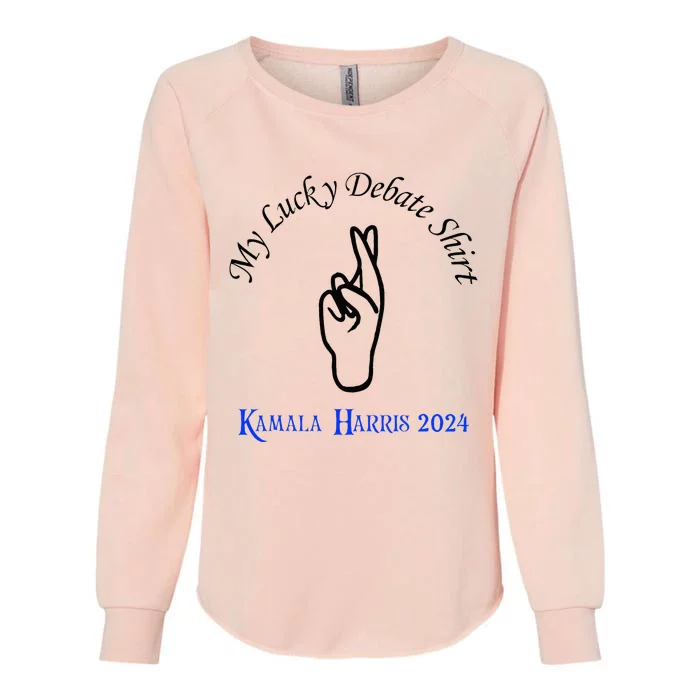 My Lucky Debate Kamala Harris 2024 Vote Kamala Womens California Wash Sweatshirt