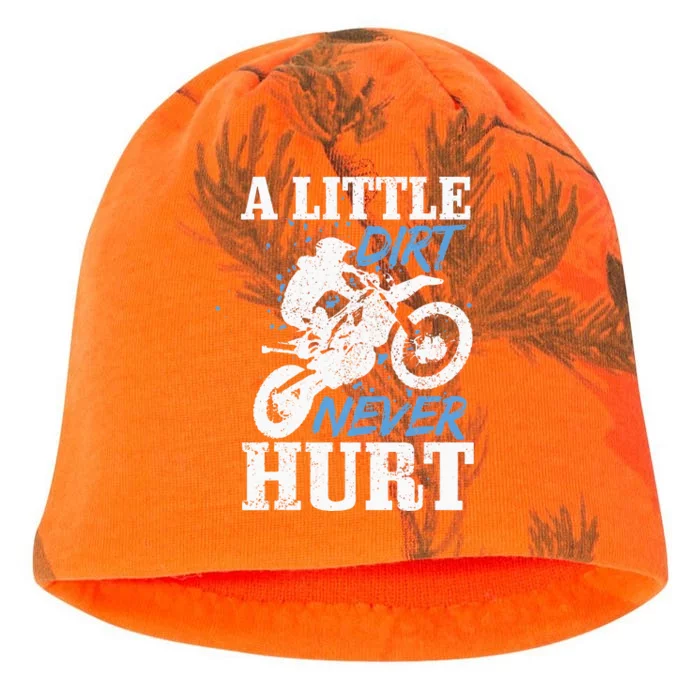 Motocross Little Dirt Never Hurt Dirt Bike MX Racing Biker Kati - Camo Knit Beanie