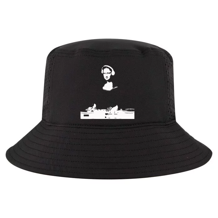 Mona Lisa Dj Art Funny Edm Techno Rave Music Cool Comfort Performance Bucket Hat