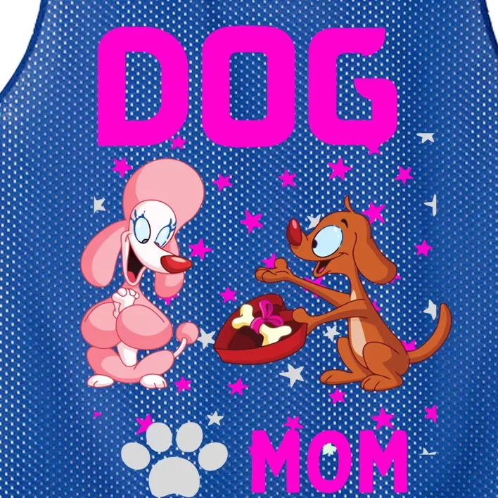 Mom Loves Dogs Mothers Day Canine Working Rescue Toy Gift Mesh Reversible Basketball Jersey Tank