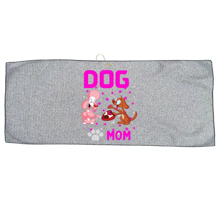 Mom Loves Dogs Mothers Day Canine Working Rescue Toy Gift Large Microfiber Waffle Golf Towel