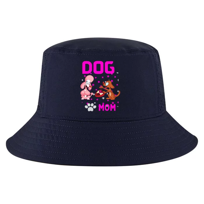 Mom Loves Dogs Mothers Day Canine Working Rescue Toy Gift Cool Comfort Performance Bucket Hat