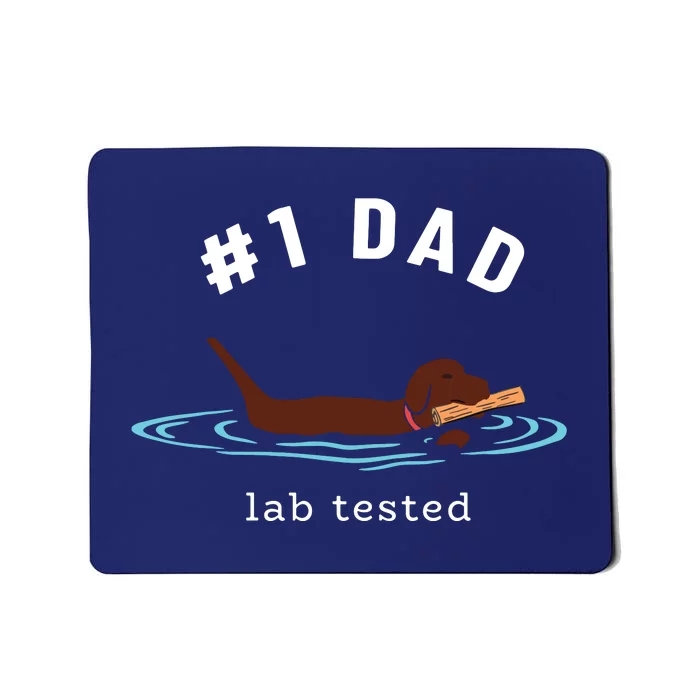 Men Lab Dad Chocolate Labrador Retriever Dog 1 Dad Mousepad