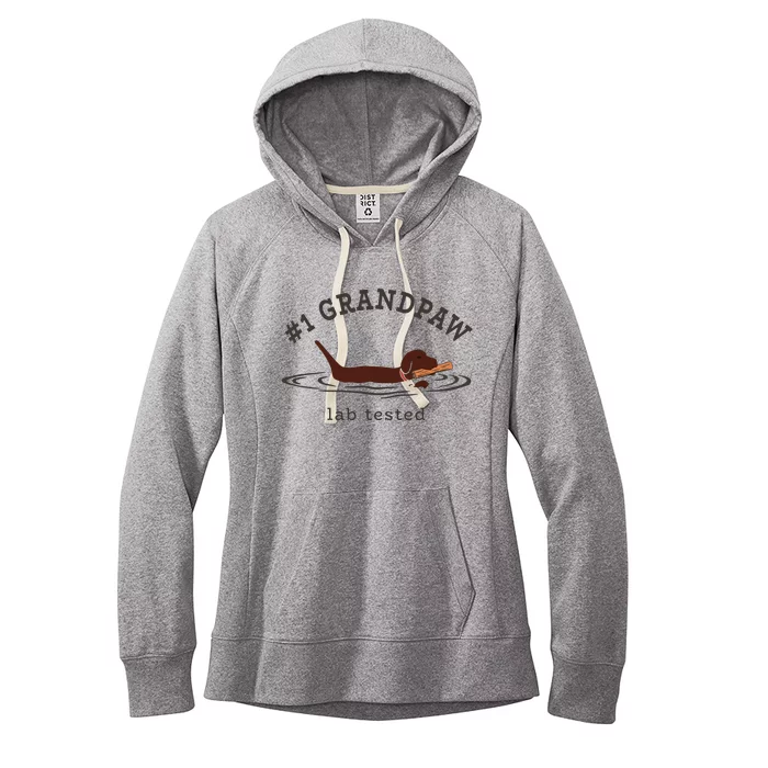 Men Lab Dad Chocolate Labrador Retriever Dog 1 Grandpaw Women's Fleece Hoodie