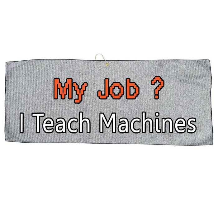 Machine Learning , Data Science, Job, Engineer, Math Large Microfiber Waffle Golf Towel