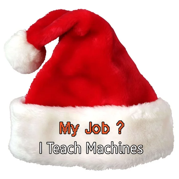 Machine Learning , Data Science, Job, Engineer, Math Premium Christmas Santa Hat