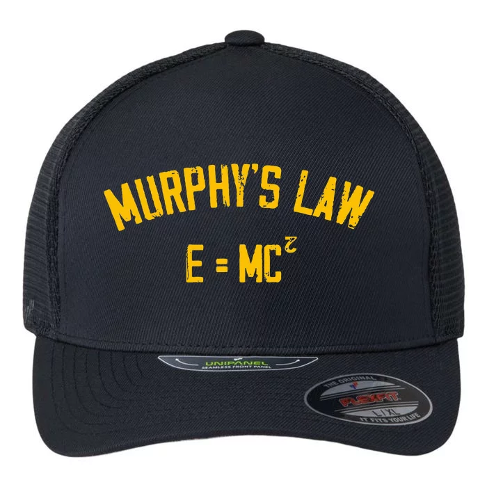 MurphyS Law E = Mc2 Flexfit Unipanel Trucker Cap