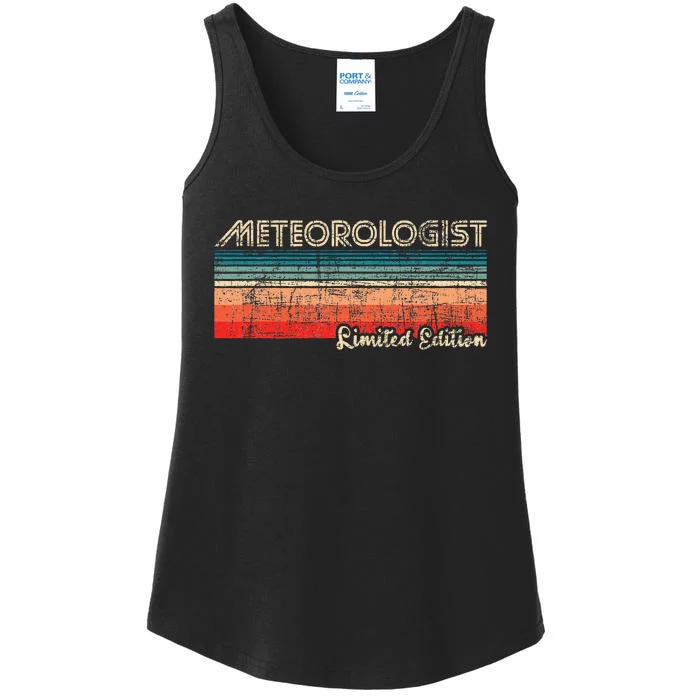 Meteorologist Limited Edition Retro Weather Meteorology Ladies Essential Tank