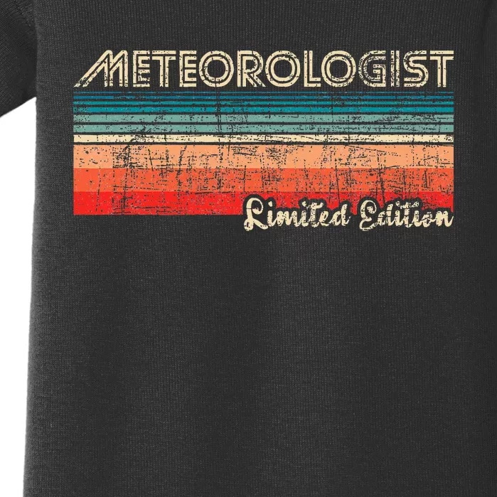 Meteorologist Limited Edition Retro Weather Meteorology Baby Bodysuit