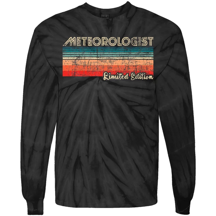 Meteorologist Limited Edition Retro Weather Meteorology Tie-Dye Long Sleeve Shirt