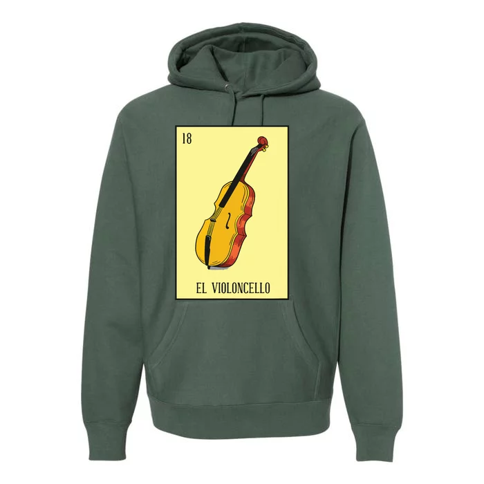 Mexican Lottery El Violoncello The Violin Game Of Mexico Premium Hoodie