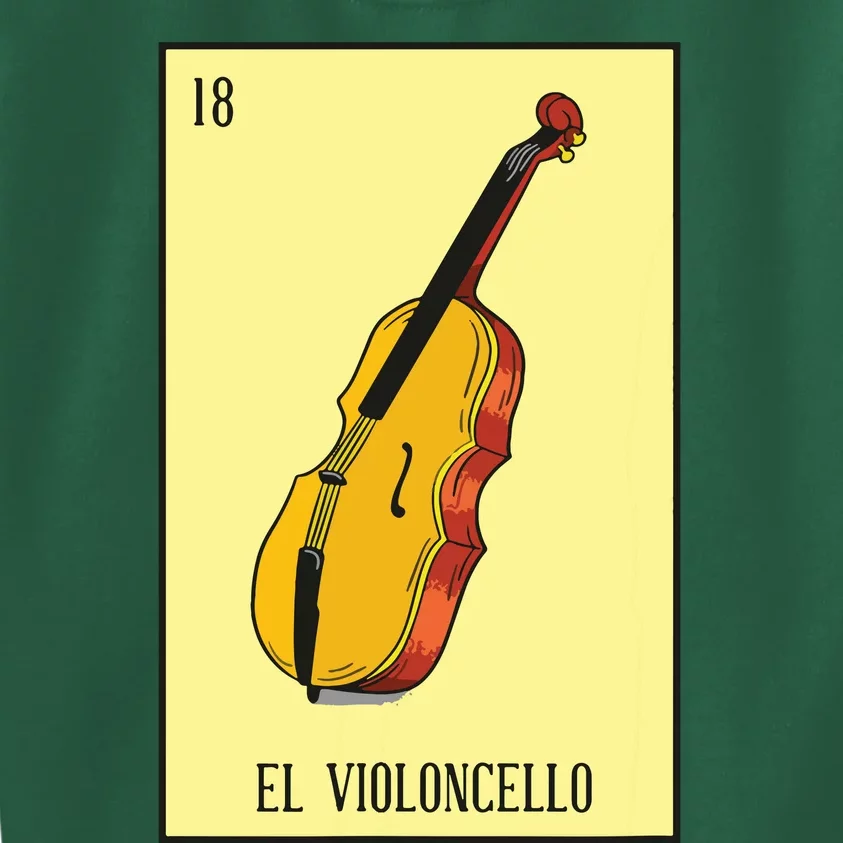 Mexican Lottery El Violoncello The Violin Game Of Mexico Kids Sweatshirt