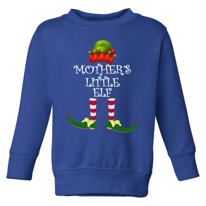 MotherS Little Elf Pajama For Christmas Party Gift Toddler Sweatshirt