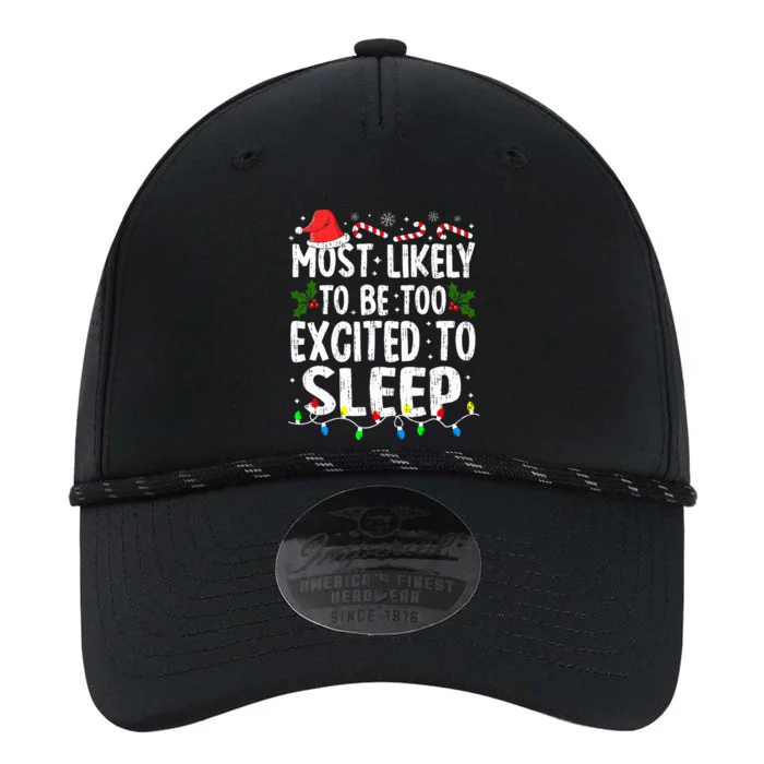 Most Likely Excited To Sleep Christmas Xmas Family Matching Performance The Dyno Cap