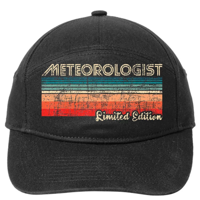 Meteorologist Limited Edition Retro Weather Meteorology 7-Panel Snapback Hat