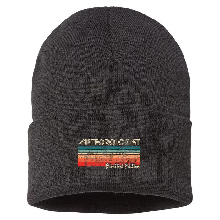 Meteorologist Limited Edition Retro Weather Meteorology Sustainable Knit Beanie