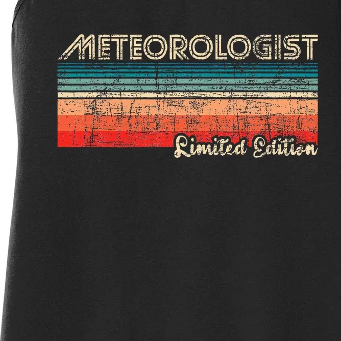 Meteorologist Limited Edition Retro Weather Meteorology Women's Racerback Tank