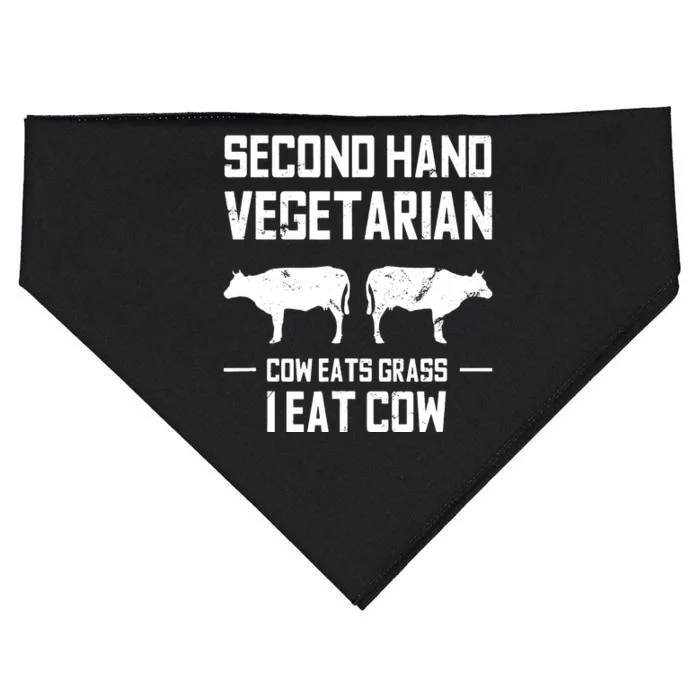 Meat Lover Funny Ketogenic Carnivore Beef Love USA-Made Doggie Bandana