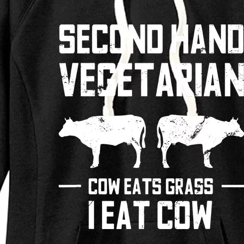 Meat Lover Funny Ketogenic Carnivore Beef Love Women's Fleece Hoodie