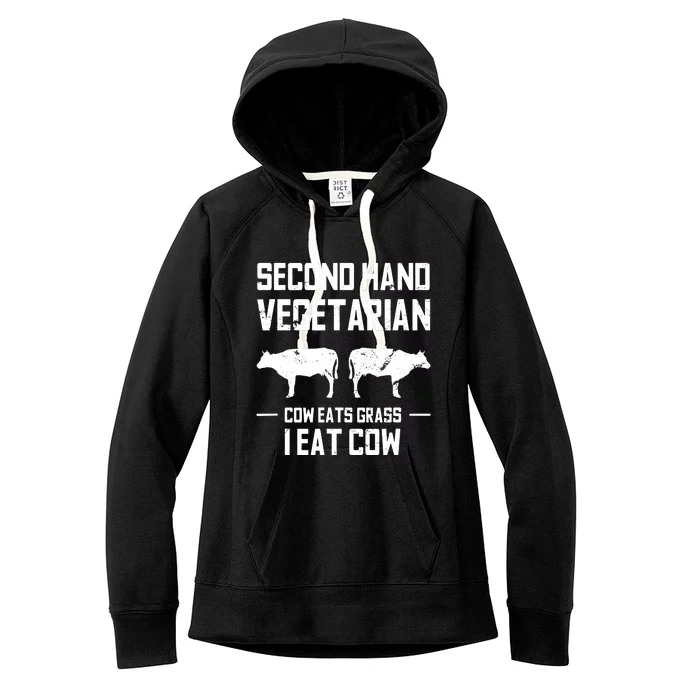 Meat Lover Funny Ketogenic Carnivore Beef Love Women's Fleece Hoodie