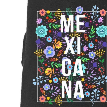 Mexicana Latina Flowers Mexican Girl Mexico Doggie 3-End Fleece Hoodie