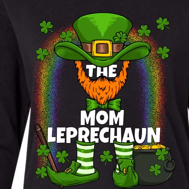 Mom Leprechaun Family Matching St Patricks Day Party Meaningful Gift Womens Cotton Relaxed Long Sleeve T-Shirt