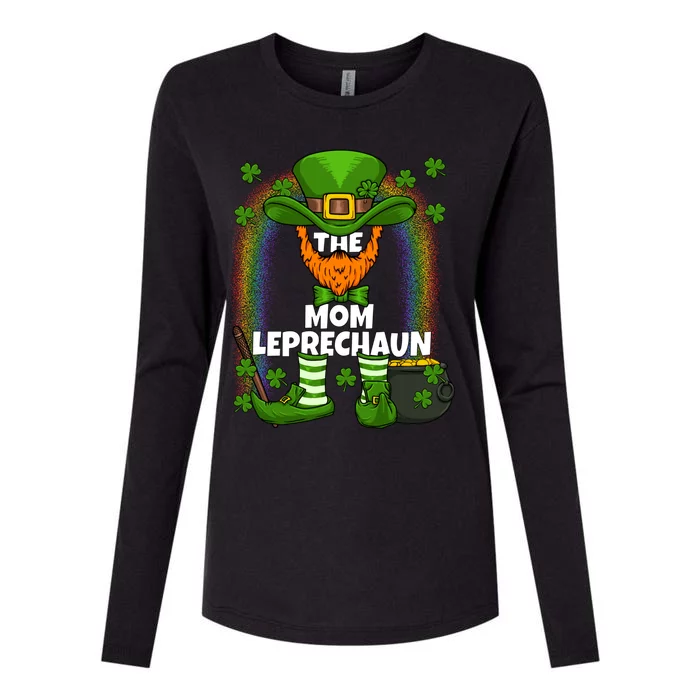 Mom Leprechaun Family Matching St Patricks Day Party Meaningful Gift Womens Cotton Relaxed Long Sleeve T-Shirt