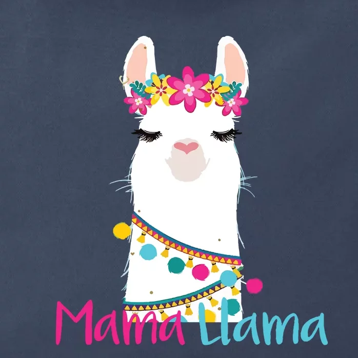 Mama Llama Funny Mothers Day Women Mom Birthday Zip Tote Bag