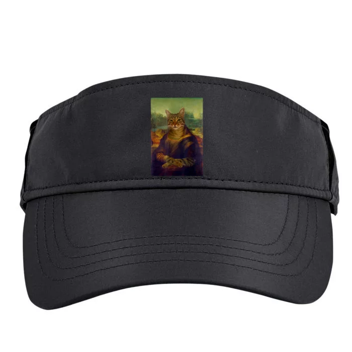 Meowing Lisa Funny Cat Cat Art Cat Lover Cat Owner Adult Drive Performance Visor