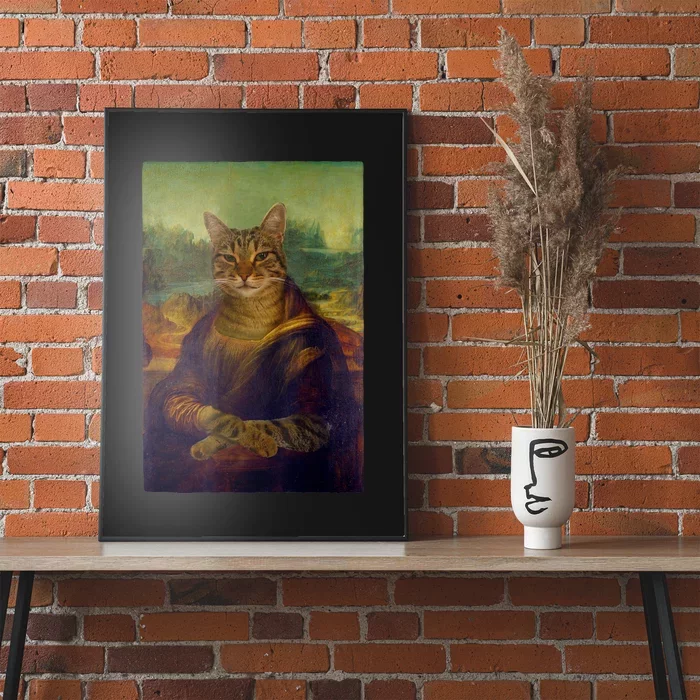 Meowing Lisa Funny Cat Cat Art Cat Lover Cat Owner Poster