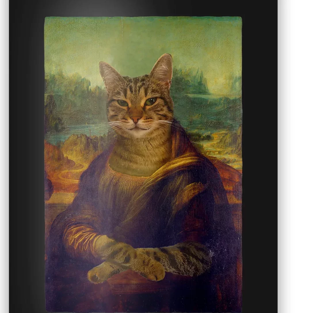 Meowing Lisa Funny Cat Cat Art Cat Lover Cat Owner Poster