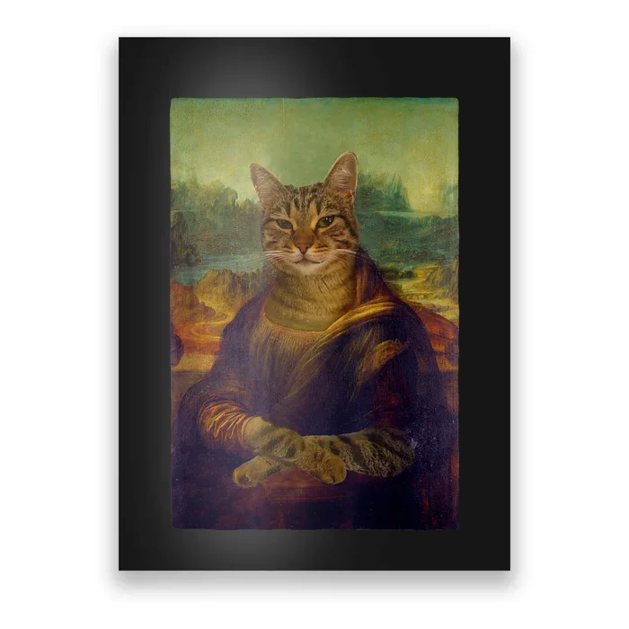 Meowing Lisa Funny Cat Cat Art Cat Lover Cat Owner Poster