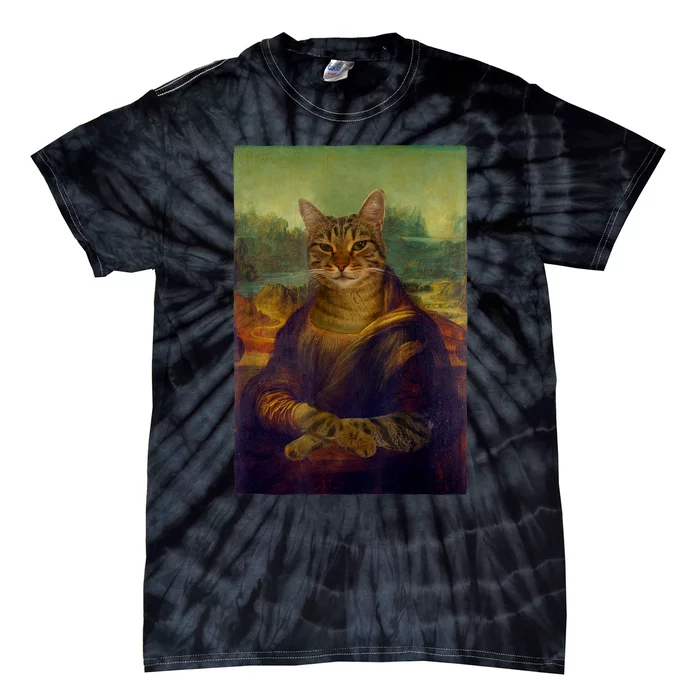 Meowing Lisa Funny Cat Cat Art Cat Lover Cat Owner Tie-Dye T-Shirt