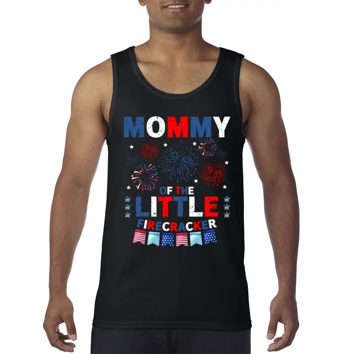 MommyS Little Firecracker July 4th Celebration Tank Top