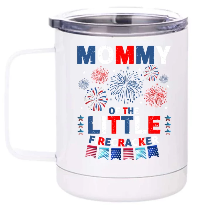 MommyS Little Firecracker July 4th Celebration Front & Back 12oz Stainless Steel Tumbler Cup