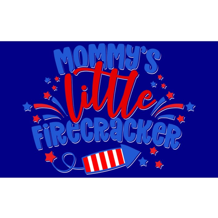 Mommys Little Firecracker 4th Of July American Mom Usa Flag Gift Bumper Sticker