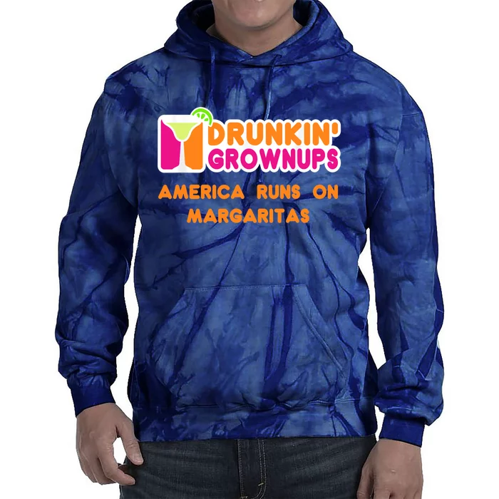 Margaritas Ladies Funny Drunkin Grownups Drinking Tie Dye Hoodie