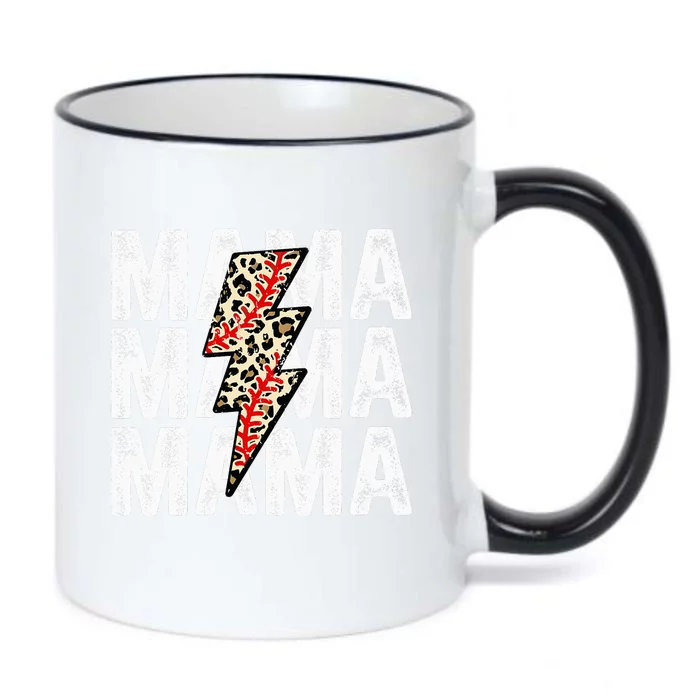 Mama Leopard Flash Happy Mother Day Funny Mama Gift Black Color Changing Mug