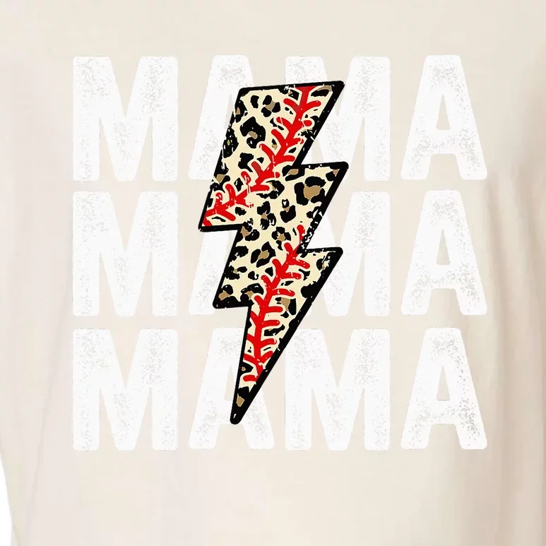 Mama Leopard Flash Happy Mother Day Funny Mama Gift Garment-Dyed Women's Muscle Tee