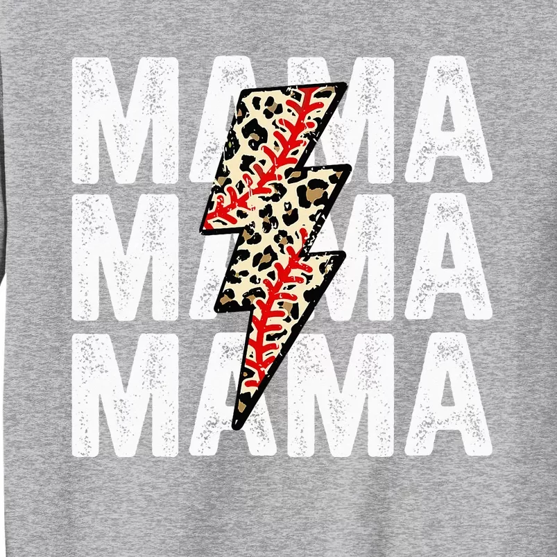 Mama Leopard Flash Happy Mother Day Funny Mama Gift Tall Sweatshirt