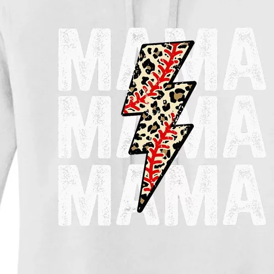 Mama Leopard Flash Happy Mother Day Funny Mama Gift Women's Pullover Hoodie